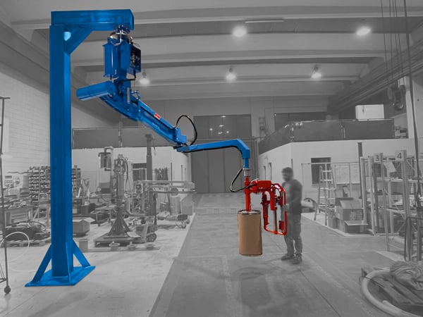 Fixed ceiling industrial manipulators